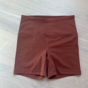 Brown biker shorts